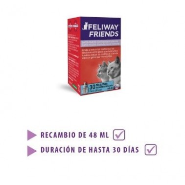 FELIWAY FIENDS Recambio 48 ml 1 Mes Feromona Antiestres para gatos