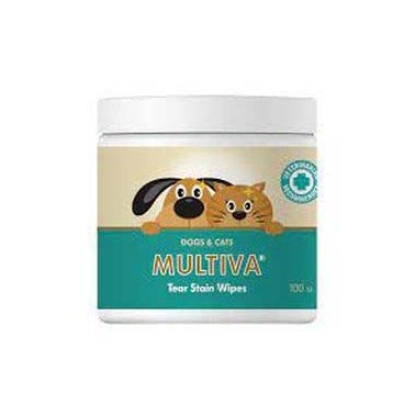 MULTIVA TEAR STAIN WIPES 100 TOALLITAS