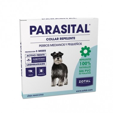 PARASITAL COLLAR REPELENTE PERRO Atiparasitario Perros