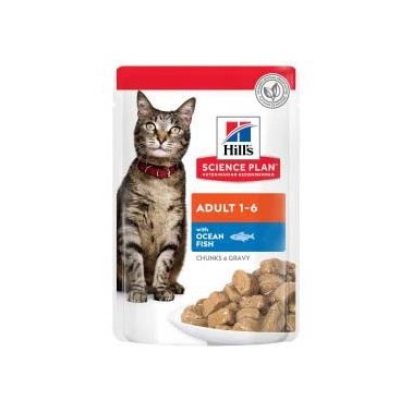 HILL'S SCIENCE PLAN GATO ADULTO POUCH CON PESCADO DE 85g