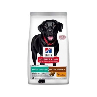 HILL'S SCIENCE PLAN PERFECT WEIGHT & ACTIVE MOBILITY PERROS ADULTOS RAZA GRANDE 12Kg