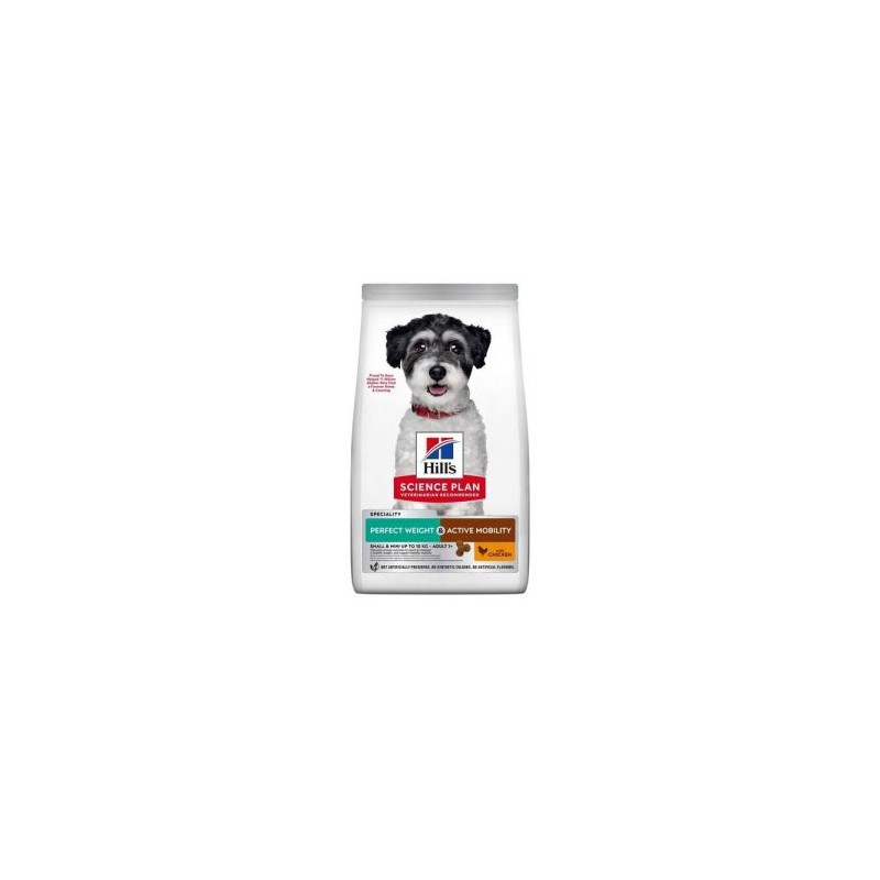 HILL'S SCIENCE PLAN PERFECT WEIGHT & ACTIVE MOBILITY PERROS ADULTOS RAZA PEQUEÑA Y MINI 1,5Kg