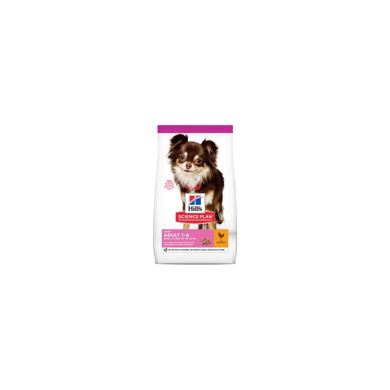 HILL'S SCIENCE PLAN PERRO ADULTO LIGHT RAZAS MINI Y PEQUENAS CON POLLO 1,5kg