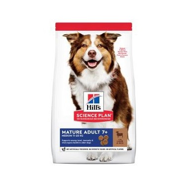 HILL'S SCIENCE PLAN PERRO MATURE RAZAS MEDIANAS CON CORDERO14kg