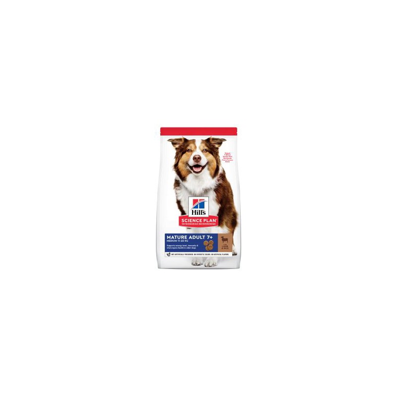 HILL'S SCIENCE PLAN PERRO MATURE RAZAS MEDIANAS CON CORDERO2,5kg