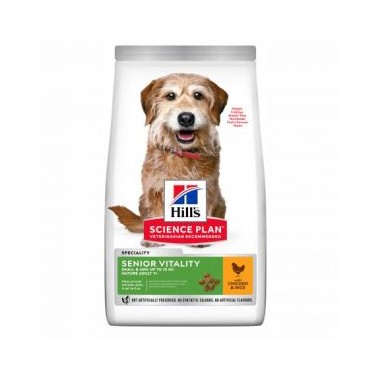 HILL'S SCIENCE PLAN PERRO ADULTO MATURE SENIOR VITALITY RAZAS MINI Y PEQUENAS CON POLLO 1,5kg