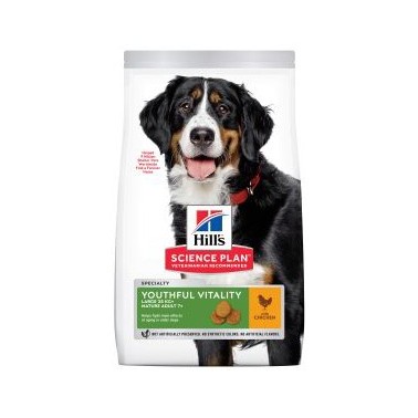 HILL'S SCIENCE PLAN PERRO ADULTO MATURE SENIOR VITALITY RAZAS GRANDES CON POLLO 14kg