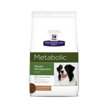 HILL'S PRESCRIPTION DIET METABOLIC PERRO ADULTO CORDERO Y ARROZ 12Kg
