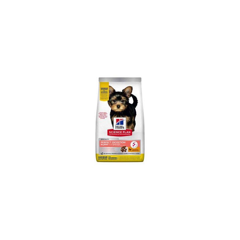 HILL'S SCIENCE PLAN PERFECT DIGESTION PERRO PUPPY RAZA MINI Y PEQUEÑA 3Kg