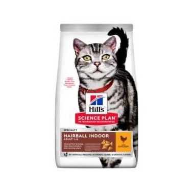 HILL'S SCIENCE PLAN GATO ADULTO HAIRBALL INDOOR CON POLLO 3kg