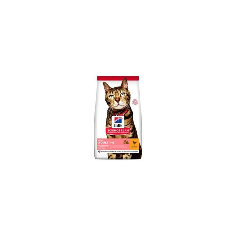 HILL'S SCIENCE PLAN GATO ADULTO LIGHT CON POLLO 1,5kg