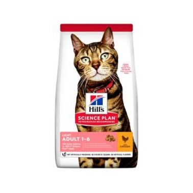 HILL'S SCIENCE PLAN GATO ADULTO LIGHT CON POLLO 3kg