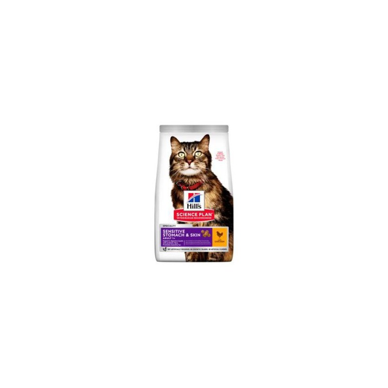 HILL'S SCIENCE PLAN GATO ADULTO SENSITIVE STOMACH AND SKIN CON POLLO 1,5kg