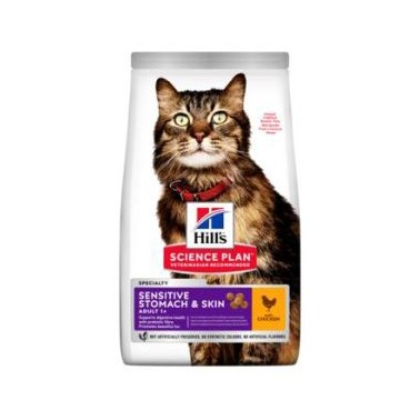 HILL'S SCIENCE PLAN GATO ADULTO SENSITIVE STOMACH AND SKIN CON POLLO 1,5kg