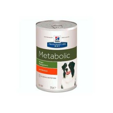HILL'S PRESCRIPTION DIET PERRO ADULTO METABOLIC CON POLLO LATA DE 370g
