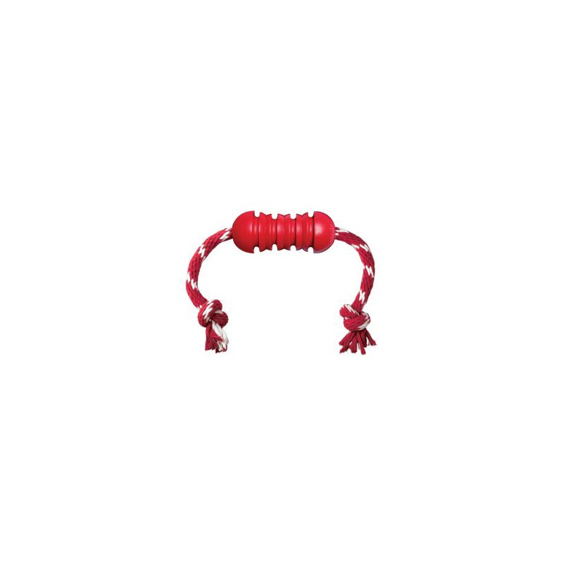 KONG DENTAL CON CUERDA TRENZADA TALLA S