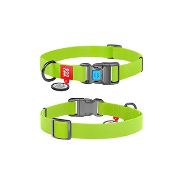 COLLAR WAUDOG WATERPROOF DE COLOR VERDE 35-58cm