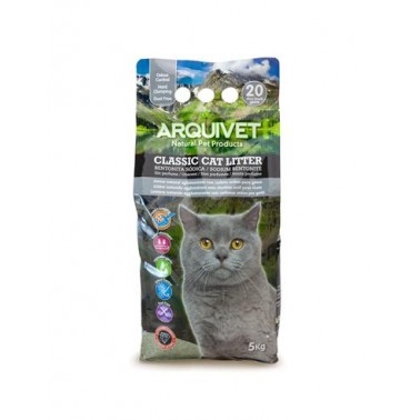 Classic Cat Litter 5 Kg - Arena 100% natural aglomerante con carbón activo - para gatos
