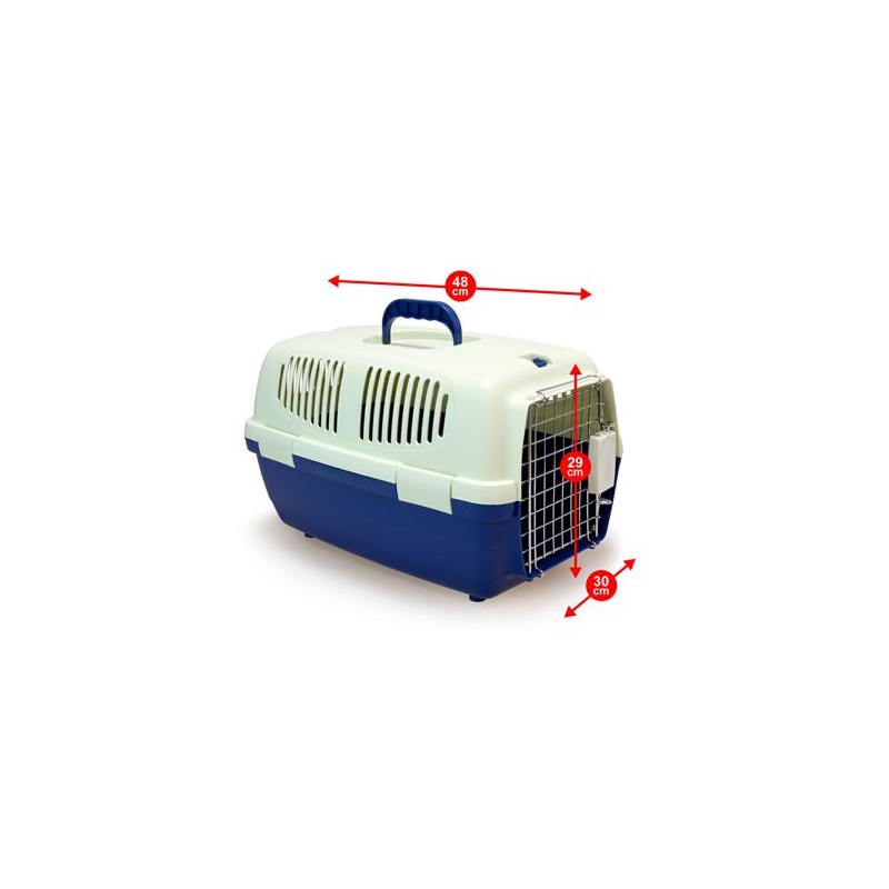 Transportín para perros y gatos - 48 x 30 x 29 cm