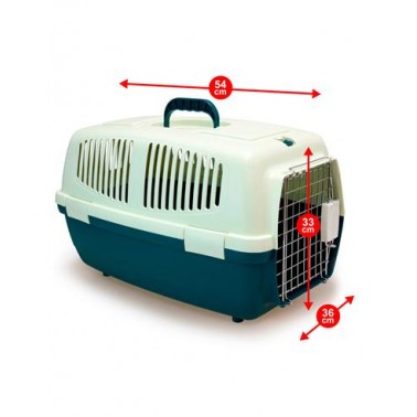 Transportín para perros y gatos - 54 x 36 x 33 cm