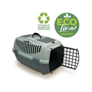 ECOLINE Transportín de plástico reciclado 2 (55 x 36 x 35 cm) - para mascotas