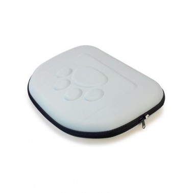 Transportín plegable gris - para pequeñas mascotas - 42 x 27 x 32 cm