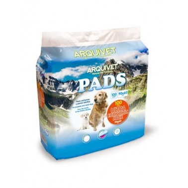 EMPAPADORES Pads 90x60 - Ultra Economic Pack - 100 unidades - Empapadores higiénicos educativos para perros - Súper absorbentes