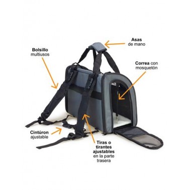 Mochila/Bolsa "Luxury" para mascotas - 41 x 21 x 30 cm