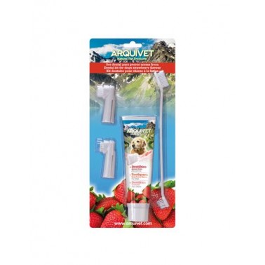 Set Dental fresa - Pasta de dientes y cepillos para perros