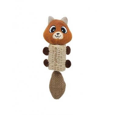 Oso naranja y marrón - gama natural para gatos - 16 x 5 cm