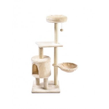 Rascador con cama extraíble "Ice" - 45 x 40 x 117 cm