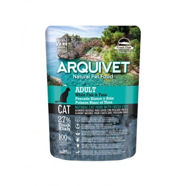 Arquivet - Adult - Pienso para gatos - Pescado blanco y atún - 350 g