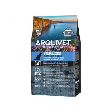 Arquivet - Sterilized - Pienso gatos esterilizados - Pescado blanco y atún - 1,5 kg