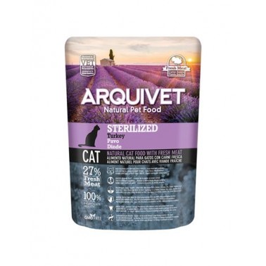 Arquivet - Sterilized - Pienso para gatos esterilizados - Pavo - 350 g