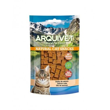 Dados de salmón 50 gr - Snacks 100% naturales para gatos - Alimento complementario para felinos