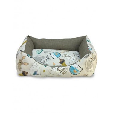 Cama cuadrada Mascotas en casa 70cm