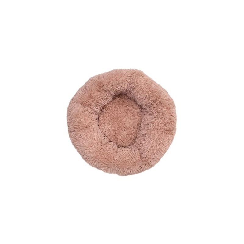 Cama redonda suave rosa - 50 cm