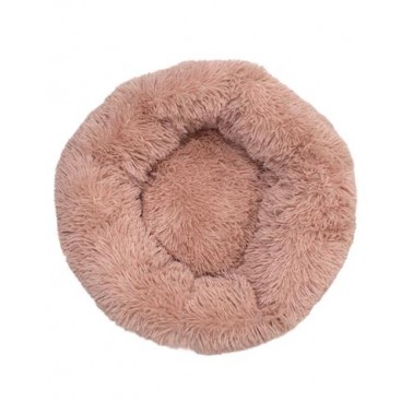 Cama redonda suave rosa - 70 cm