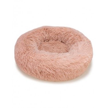 Cama redonda suave rosa - 70 cm