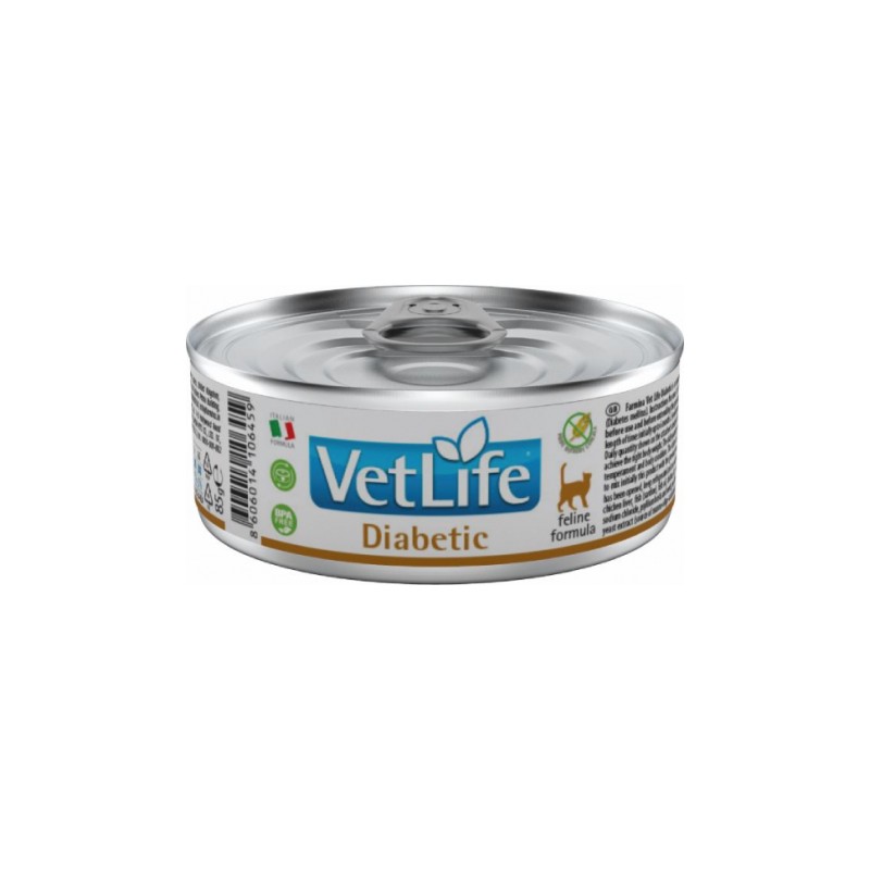 FARMINA VET LIFE NATURAL DIET CAT DIABETIC 12X85GR