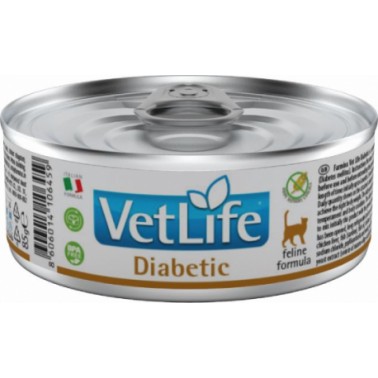 FARMINA VET LIFE NATURAL DIET CAT DIABETIC 12X85GR