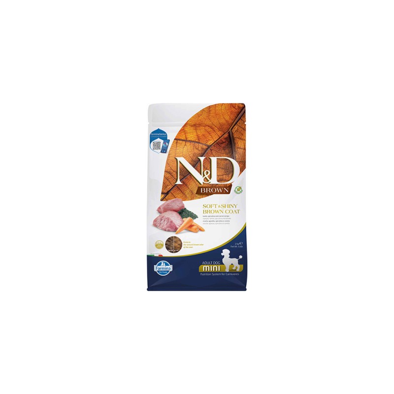 FARMINA ND BROWN DOG CORDERO SPIRULINA MINI 2KG
