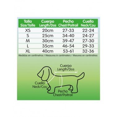 Jersey Naranja de Cuello Blanco para perros "Mulhacen" L - 35 cm - Protege del frío