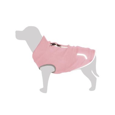 Forro Polar Elástico para perros Rosa "Ararat" L - 35 cm - Protege del frío