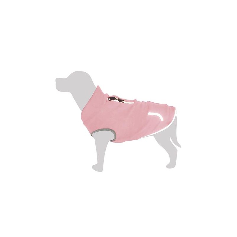 Forro Polar Elástico para perros Rosa "Ararat" S - 25 cm - Protege del frío