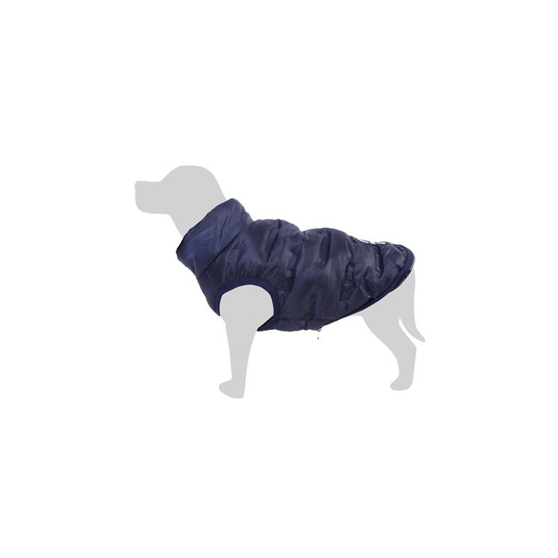 Chaleco acolchado reversible dos azules "Noruega"- XS/20cm - Ropa para perros - Ayuda a protegerlos del frío