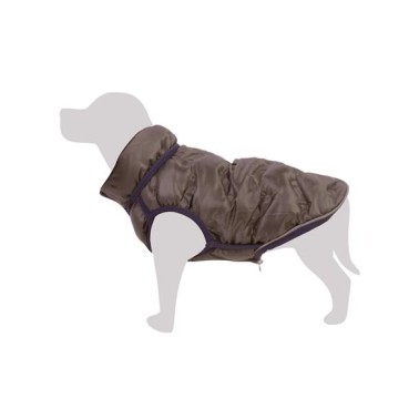 Chaleco acolchado reversible verde-gris "Terranova" - XS/20cm - Ropa para perros - Ayuda a protegerlos del frío