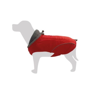 Chaleco Reflectante Rojo para perros "Monviso" XL - 40 - cm - Protege del frío