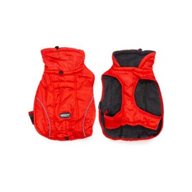 Chaleco Reflectante Rojo para perros "Monviso" XS - 20 - cm - Protege del frío