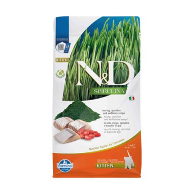 FARMINA ND CAT SPIRULINA KITTEN ARENQUE 1,5KG
